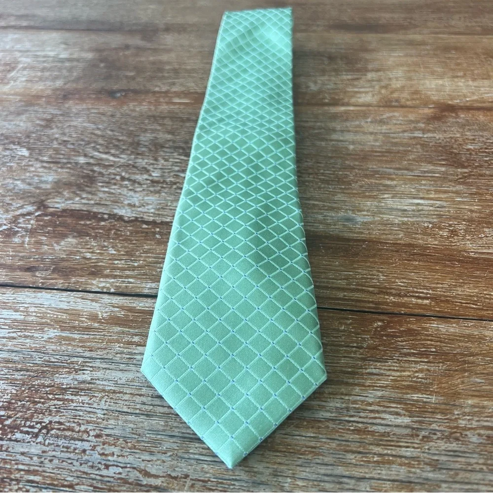 Donald J Trump Signature Collection Silk Tie Green